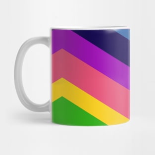 Colourful Rainbow Chevrons Mug